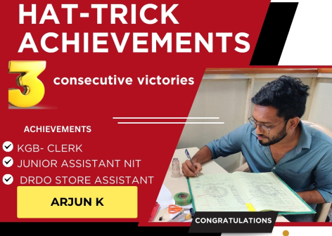 3 Consecutive Victories – Arjun K